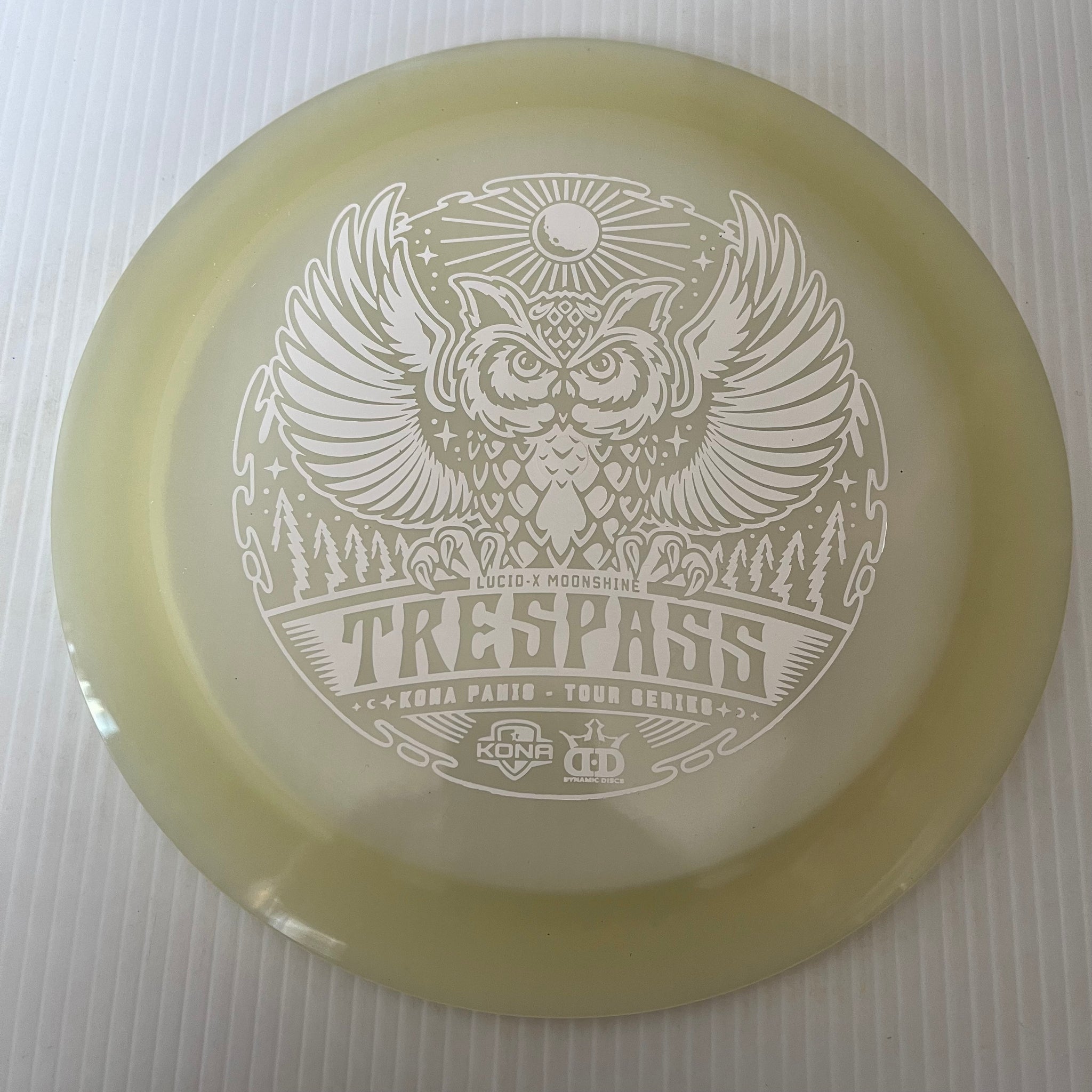 Dynamic Discs 2022 Kona Panis Team Series Lucid-X Moonshine Glow Trespass 12/5/-0.5/3