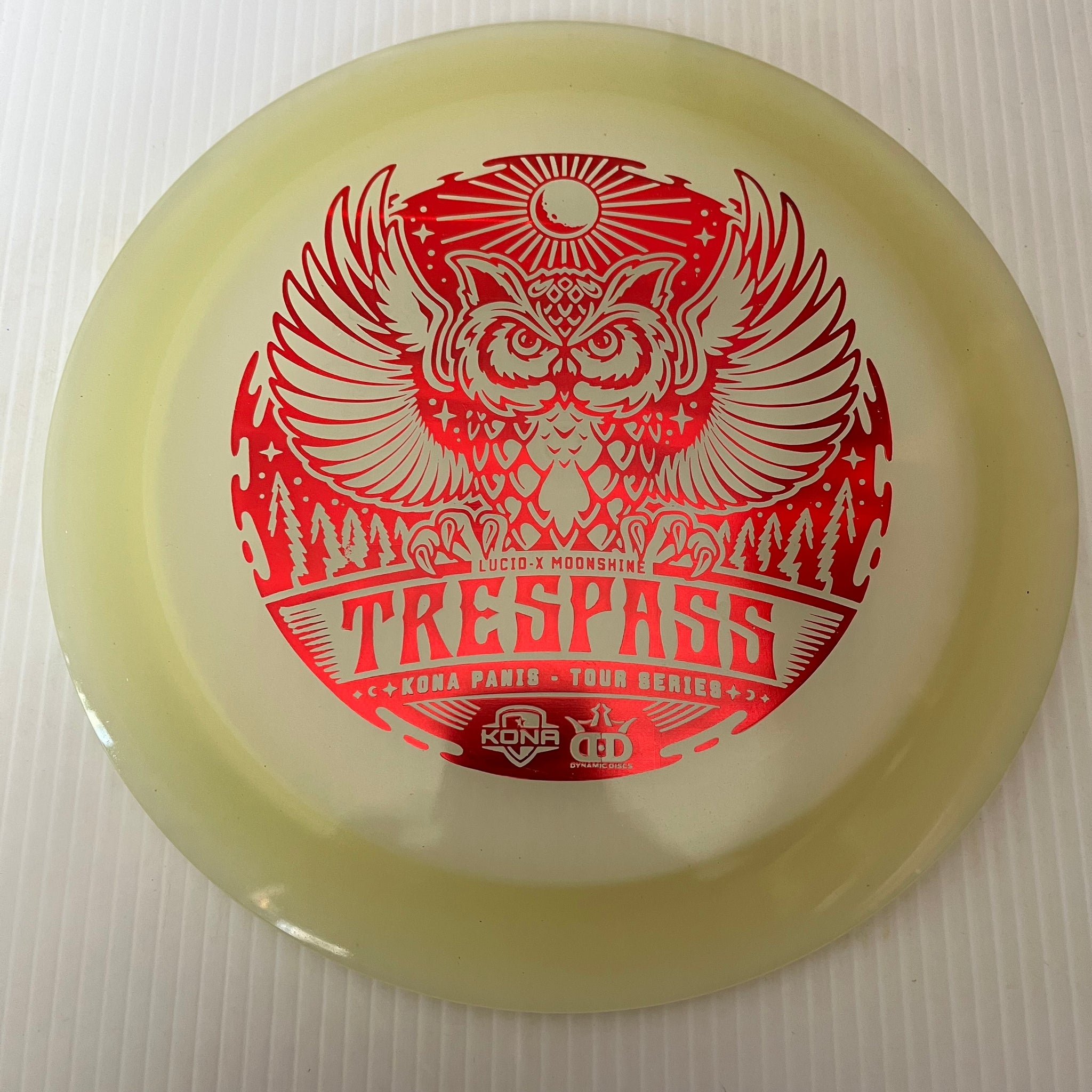 Dynamic Discs 2022 Kona Panis Team Series Lucid-X Moonshine Glow Trespass 12/5/-0.5/3