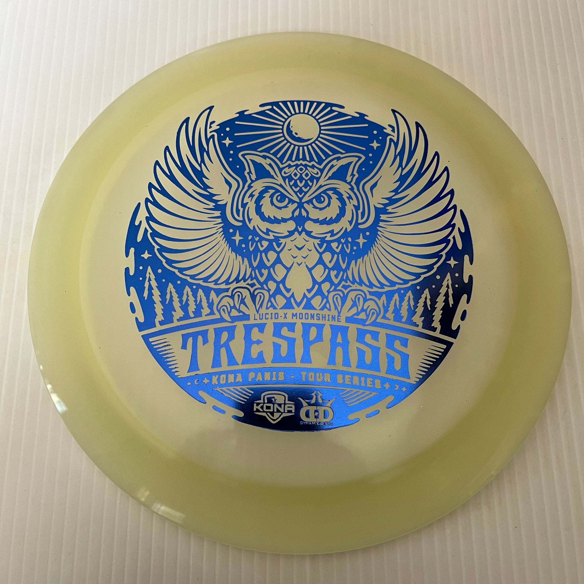 Dynamic Discs 2022 Kona Panis Team Series Lucid-X Moonshine Glow Trespass 12/5/-0.5/3