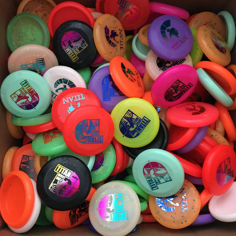 Titan Disc Golf Stamped Zing Mini Can Toppers