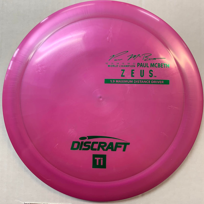 Discraft Paul McBeth Signature Ti Titanium Zeus 12/5/-1/3